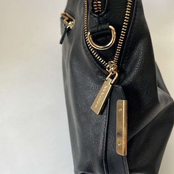 Black Vegan Leather BIG BUDDHA Dome Satchel - Picture 5 of 13